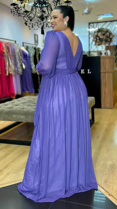 Vestido em tule Grace Violeta Plus (Faixa Cintura removível) - comprar online