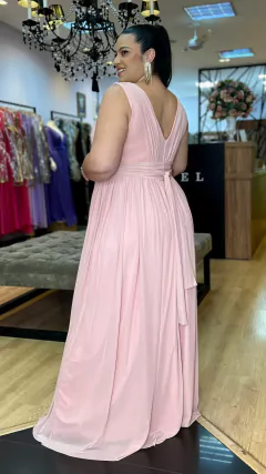 Vestido em Tule Angelina Rose Plus (Capa e Faixa Cintura Removivel) - comprar online