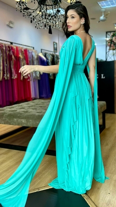 Vestido em Microtule Iris Tiffany (Capa Removível) - Babel