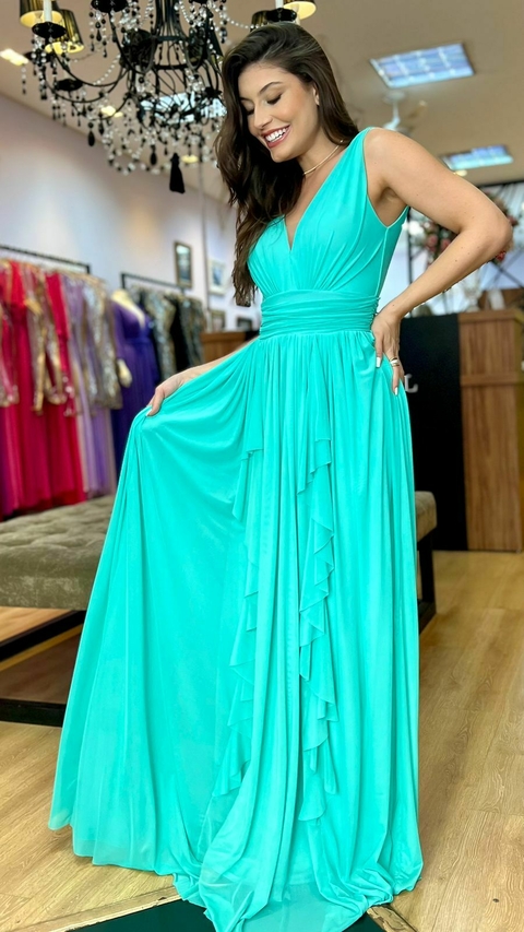 Vestido em tule Iris Tiffany (Capa Removível)