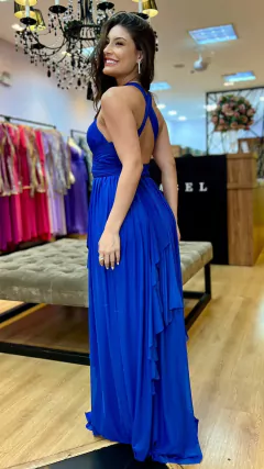 Vestido em tule Maithe Azul Royal (Multiformas) - comprar online