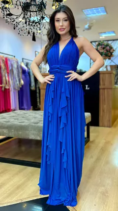Vestido em tule Maithe Azul Royal (Multiformas) na internet