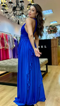 Vestido em tule Maithe Azul Royal (Multiformas) - comprar online