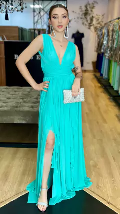 Vestido em tule Maithe Tiffany (Multiformas) na internet
