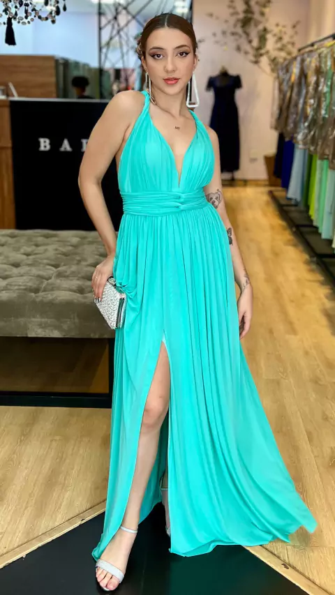 Vestido em tule Manuelly Tiffany (Multiformas)