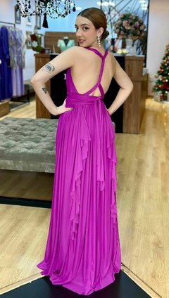 Vestido em Microtule Maithe Roxo (Multiformas) - Babel