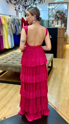 Vestido em Microtule Melissa Pink (Multiformas) - Babel