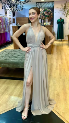 Vestido em tule Manuelly Nude (Multiformas) - comprar online