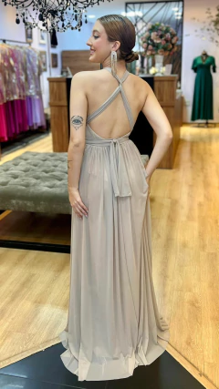 Vestido em Microtule Manuelly Nude (Multiformas) - loja online
