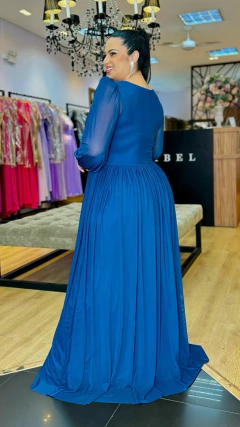 Vestido em tule Gabriele Azul Marinho Plus na internet