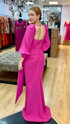Vestido em Malha Creponada Kiara Pink na internet