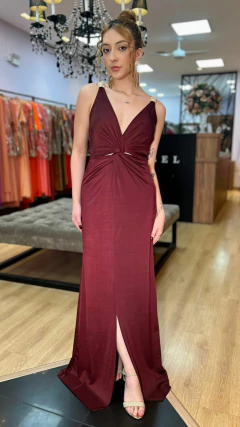 Vestido em Jersey Bianca Marrom - comprar online