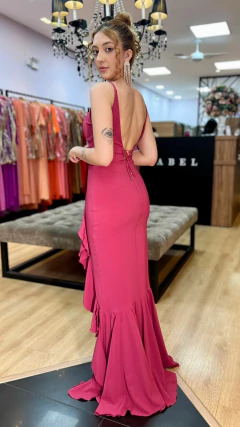 Vestido em Crepe Maya Pink na internet