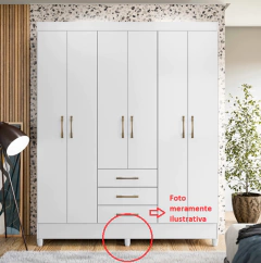 Kit com 10 Pés para Multiusos Guarda Roupas Modelo Mari 7 Cm - Zoe & Charis Acessórios Para Móveis