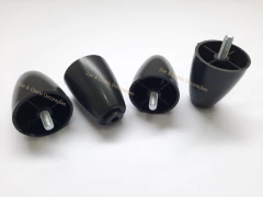 1 Pé Para Cama Box Baú P70 Rosca 5/16 Preto - loja online