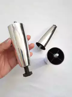 Kit 7 Pezinhos Cama Box ou Baú Juvene Cromado 12cm pés Com Regulagem na internet