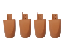 Imagem do Kit com 10 Pés para Multiusos Guarda Roupas Modelo Mari 7 Cm