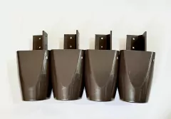 Kit com 10 Pés para Multiusos Guarda Roupas Modelo Mari 7 Cm - loja online