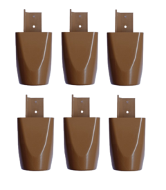 Kit com 6 Pés para Multiusos Guarda Roupas Modelo Mari 7 Cm - loja online
