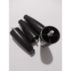 Kit 12 Pés Para Cama Box ou Baú Juvene Preto 12cm Com Regulagem na internet