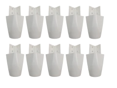 Kit com 10 Pés para Multiusos Guarda Roupas Modelo Mari 7 Cm - comprar online