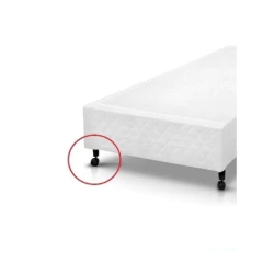 Kit 4 Rodinhas Para Cama Box ou Baú Marrom Rodízios de Madeira e Plástico - loja online