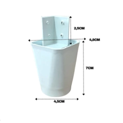 Kit com 10 Pés para Multiusos Guarda Roupas Modelo Mari 7 Cm na internet