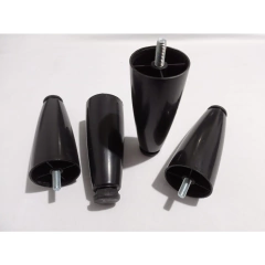 Kit 7 Pés Para Cama Box ou Baú Casal Juvene Preto 12cm Com Regulagem - comprar online