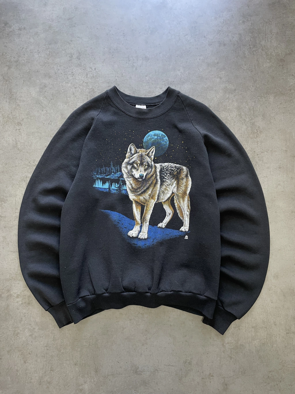 Crewneck Wolf Vintage 80´s T.XL