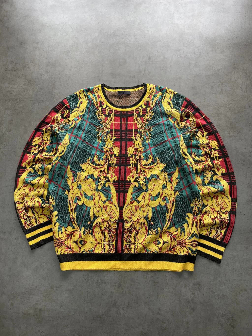 SWEATER ASOS ROJO/VERDE T.XL