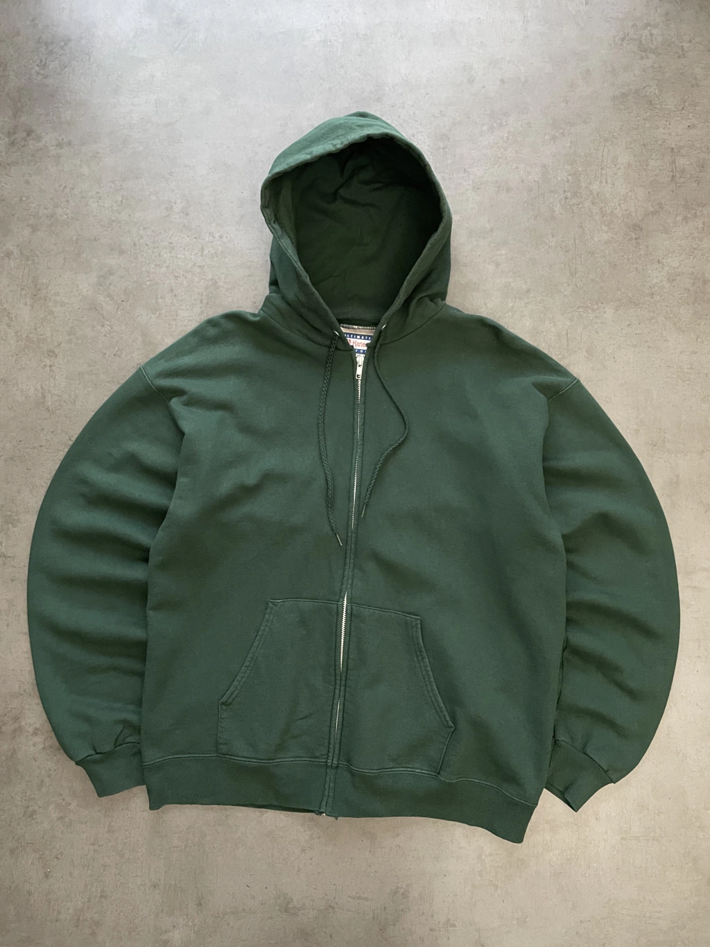 Zip Hoodie Hanes Vintage Verde T.M