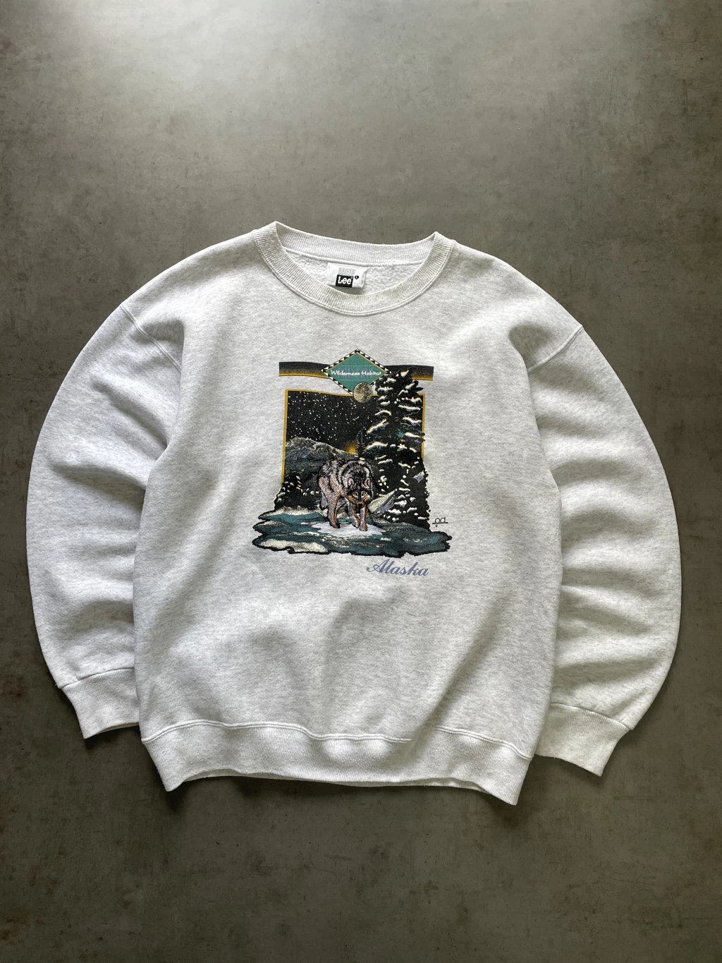 Crewneck Vintage Alaska Wolf T.L