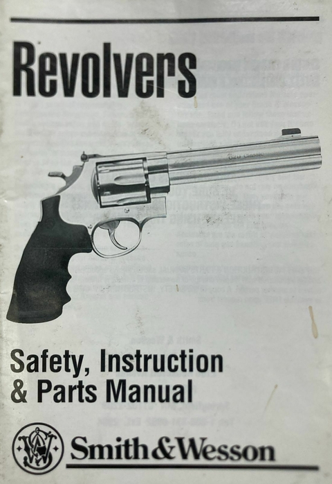MANUAL DE SEGURIDAD/PARTES E INSTRUCCIONES REVOLVER SMITH WESSON