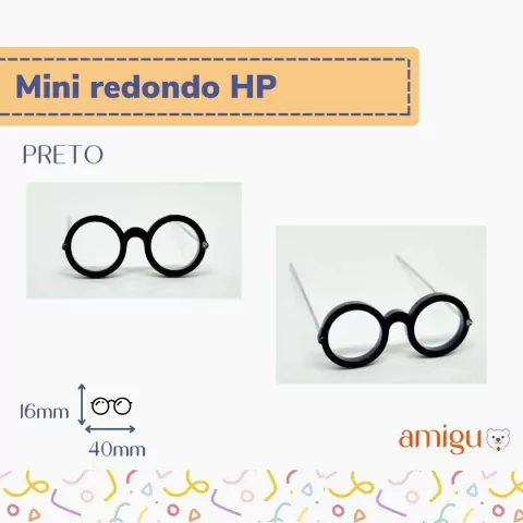 Mini Óculos Redondo HP