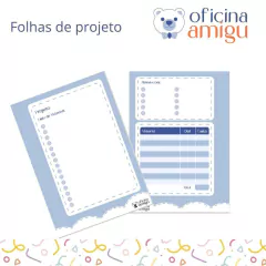 Refil de folhas QUADRICULADAS - Fichário Minhas Criações - comprar online