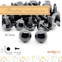 Olho 16.5mm preto - comprar online