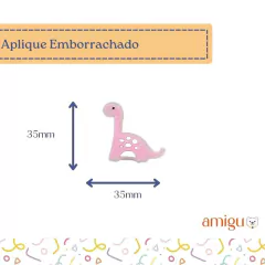 Aplique emborrachado - Dinossauros