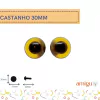 Olho 30mm castanho - 2 pares