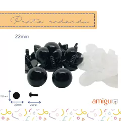 Olho 22mm preto na internet