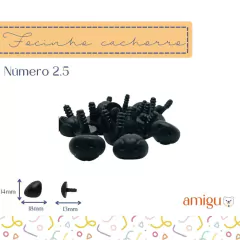 Focinho cachorro preto - Loja Amigu