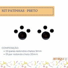 KIT PATINHAS BUBALU - PRETO