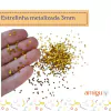 Estrelinha metalizada 3mm - 1,5 gramas