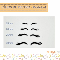 Cílios de Feltro - Modelo 4 (5 pares)