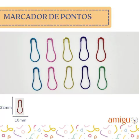 Marcador de pontos - metal (10 unidades)