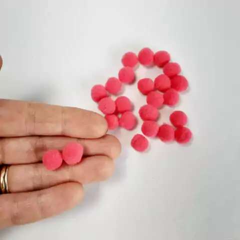 Pompom rosa - 20 unidades