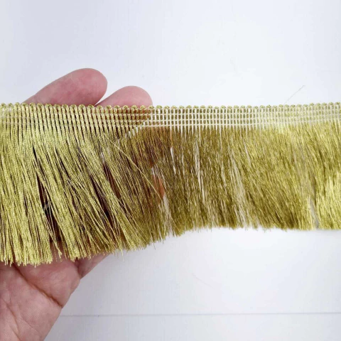 Franja metalizada 6cm - metro