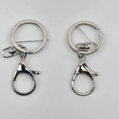 Mosquetão com chaveiro fita larga 30mm fecho lagosta - 1 unid na internet