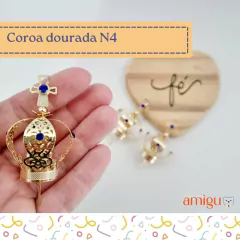 Coroa Dourada N4 (santinhas de 20 a 30cm) na internet
