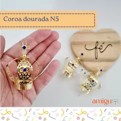 Coroa Dourada N5 (santinhas de 35 a 40cm)