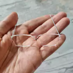 Óculos retangular TRANSPARENTE